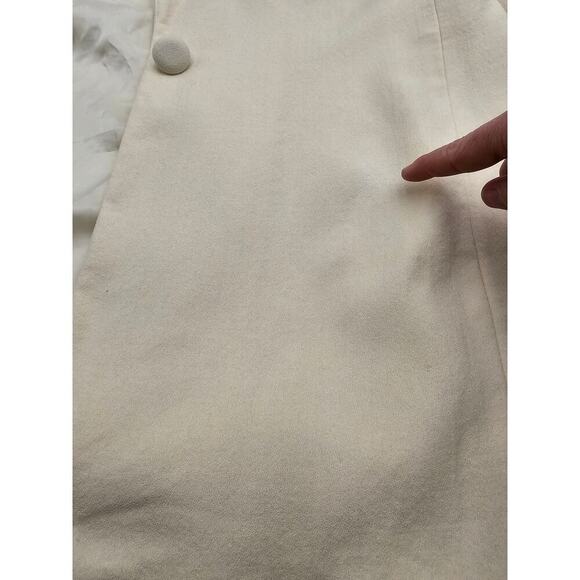 Unique Jenna Size 14 Ivory "Let the Earth Rejoice" Christmas Wool Blazer *Flaws - Picture 7 of 13